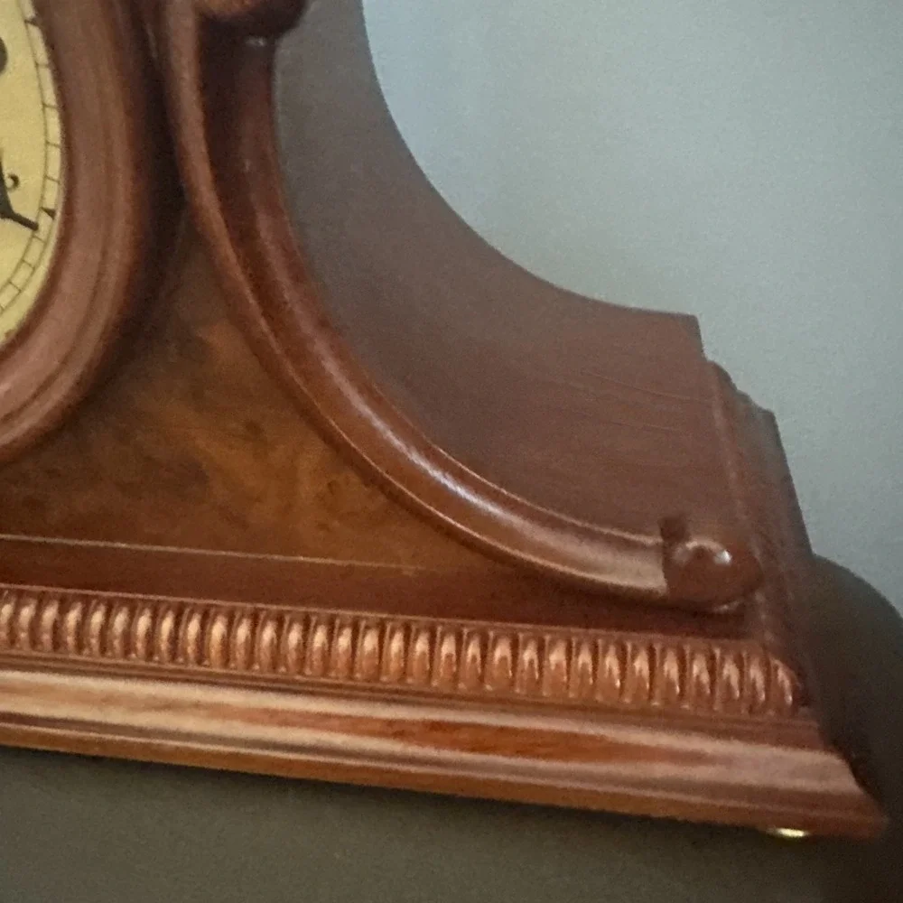 Vintage Franz Hermle German Westminister Cherry Chime Mantle Clock 2115 READ